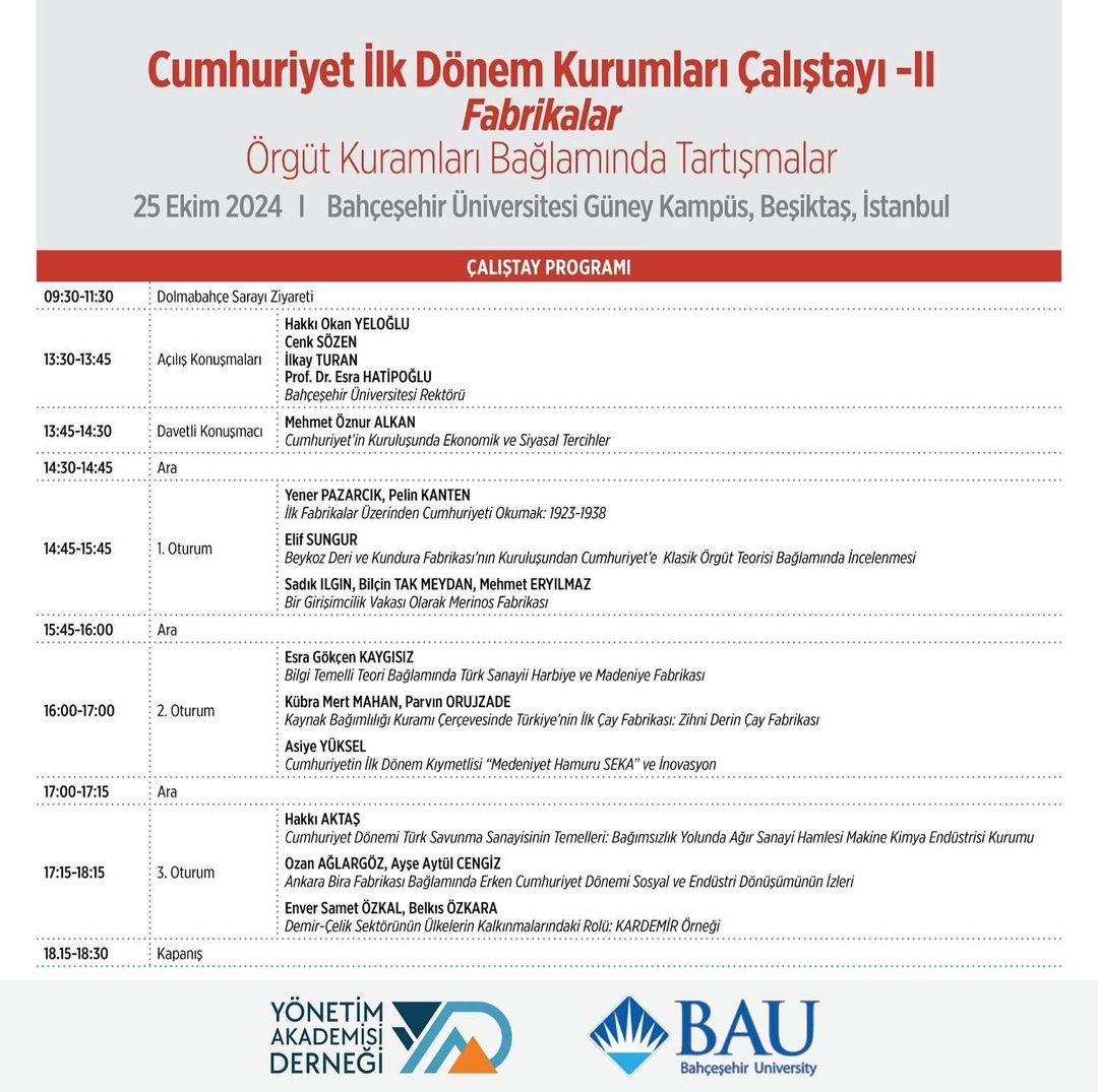 Cumhuriyet İlk Dönem Kurumları Çalıştayı - II Fabrikalar